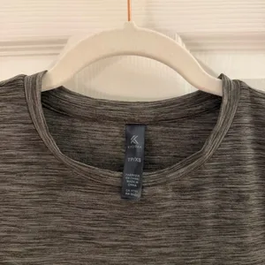 Kyodan Heather Gray Short Sleeve Stretch Athletic Top Extra Small thumbnail 3