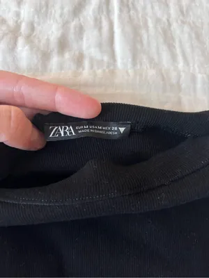 Zara Sleeveless Black Women's Top thumbnail 2