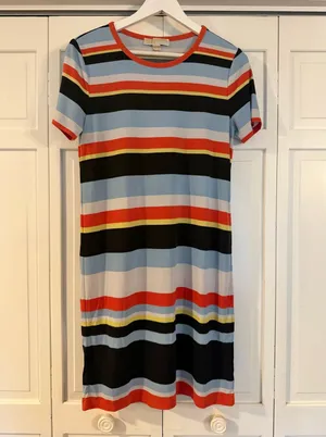 Michael Michael Kors striped crewneck tshirt dress M thumbnail 2