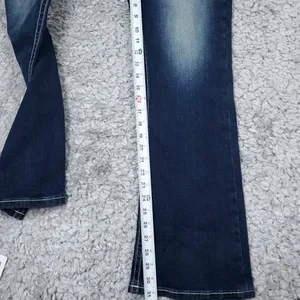 Stella in Dreams Mid Rise Boot Jeans Bootcut Sequin Bull Oxen Size 15 32 Blue thumbnail 10