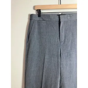 Banana‎ Republic Blake Wide Leg Trousers Heather Gray Professional Pants Size 10 thumbnail 3