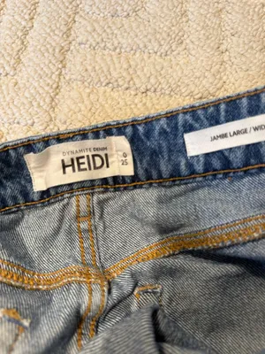 Dynamite Heidi Mid Rise Wide Leg Jeans Medium Wash Size 0/25 thumbnail 4