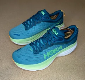 HOKA Bondi 8 Men’s 11D Deep Lagoon Ocean Mist Running Shoes 1123202-DLOM thumbnail 1