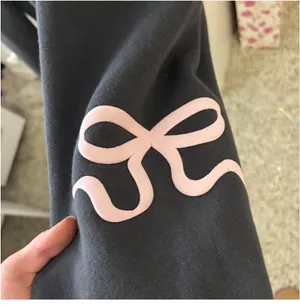 Edikted Grey Bow Sweatshirt thumbnail 3