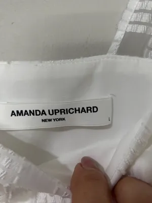 NEW AMANDA UPRICHARD keenan sleeveless romper in ivory thumbnail 7