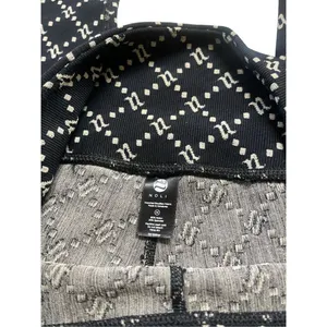 Noli signature casual athleisure leggings black & tan sz Medium thumbnail 3