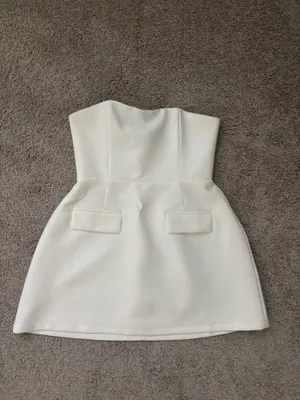 Odd Muse Strapless Dress White Size M thumbnail 8