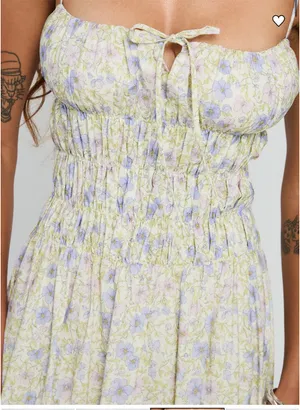 Princess Polly Loralei Shirred Maxi Dress Floral thumbnail 2