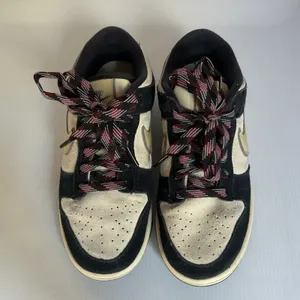 Nike Dunk Low Black Sail Suede Leather Sneakers Women’s 5 Youth 3.5 thumbnail 8