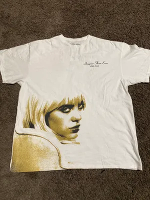 Billie Eilish White Tee Size Large thumbnail 1