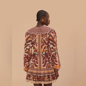 Farm Rio Long Sleeve Button Front Minidress, Small, $260 thumbnail 9