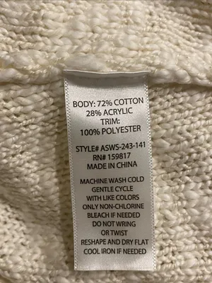 Altar’d State Katy Lace Hem Crop Sweater NWT XXL thumbnail 5