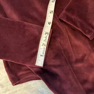 New American Eagle Womens Medium Long Sleeve Soft Velour Snap Closure Bodysuit thumbnail 4