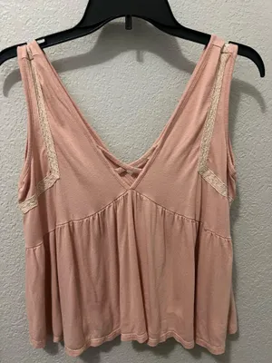 Hiatus Pink Flowy Tank Top thumbnail 1