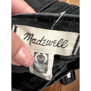 Madewell The Perfect Vintage Straight Jeans gray raw hem Size 29 DRM thumbnail 5