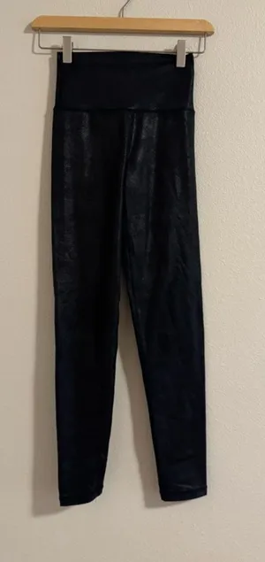aerie Black Shimmer High-Rise Leggings thumbnail 1