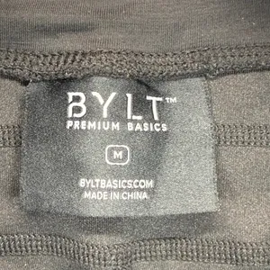 BYLT Premium Basics Lounge Pants Drawstring Pockets Split‎ Hem Black Size M Size M thumbnail 8