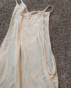 Cotton Candy Cream Lace Trim Tank Top thumbnail 3