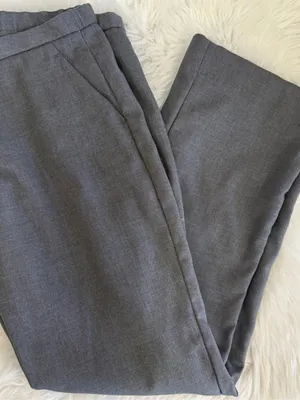 Abercrombie & Fitch Gray Trouser Pants Size 10 Short Mid Rise Career thumbnail 7