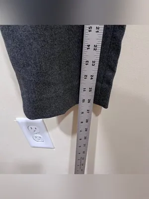 NWT ZARA Zara "The Modern High-Rise" pants gray high-rise waist size 12 thumbnail 3