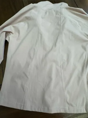 Amazon Slim Fit Yoga Half Zip Top Tan Pink Size S thumbnail 8