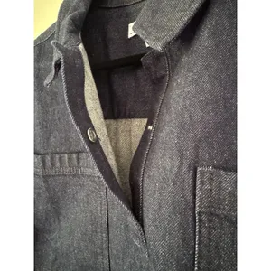 NWOT Loft Dark Wash Denim Pullover Shirt Indigo Blue Size Medium thumbnail 4