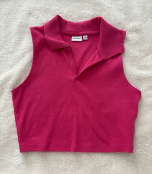 Hot Pink Crop Tank Aritzia Sunday Best Honor XS thumbnail 1