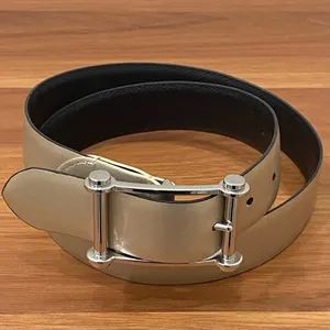 LAUREN Ralph Lauren Black & Gold Leather Reversible Women’s Belt Waist 29.5-33.5 thumbnail 1