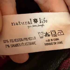 Natural Life All Day Velvet V-Neck Floral Shift Dress Burgundy XL Pockets thumbnail 4