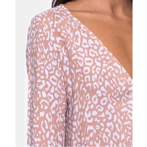Motel Rocks Merida Blouse In Leopard‎ Spot - Pink M $52 thumbnail 5