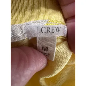 VINTAGE 2006 J.Crew Slim Fit Pique Polo Shirt Yellow Medium Y2K‎ Preppy Size M thumbnail 4
