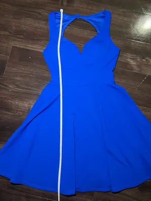 B.Darlin Blue Juniors Sweetheart A-Line Dress Size 3/4 thumbnail 4