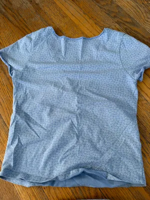 Blue Floral Brandy Melville Top thumbnail 2