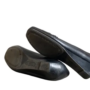Yuu Renner Black Slip On Wedges 10M thumbnail 7