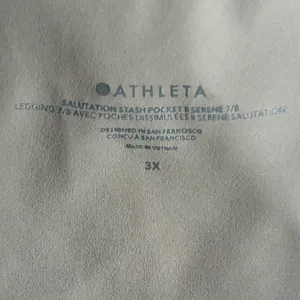 Athleta Grey Serene Salutation Stash Pocket Leggings with Patterned Stripe 3X thumbnail 12