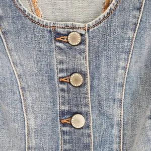 Idyllwind Miranda Lambert Denim Corset Vest Medium Wash Blue XS Button Front thumbnail 7