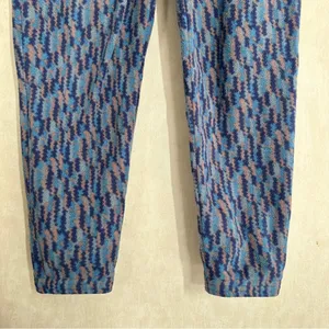Patagonia Women’s Micro D Joger Fleece Pants Pull On Drawstring in Trees Ikat M thumbnail 4