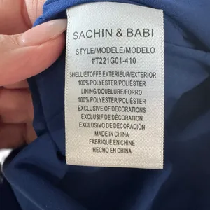 Sachin & Babi - Katrina Formal Evening Gown Midnight Blue Sz 6 thumbnail 10