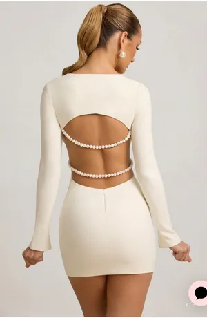 Oh Polly akari pearl cut dress thumbnail 2
