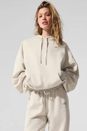 Alo Accolade hoodie oatmilk thumbnail 1
