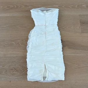 Oh Polly Corset Strapless Midi Dress First Class Size US 4 Ivory Cream thumbnail 4