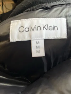 Calvin Klein Women's Black Puffer Coat with Hood Classic retail $400 thumbnail 14