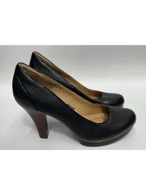 Sofft Premier Mandy Platform Heels Size 8.5 Black Leather Ortholite Footbed thumbnail 2