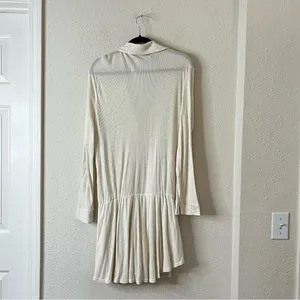 Free People X REVOLVE Lively Long Sleeve Romper Cream Oatmeal Size Medium thumbnail 7