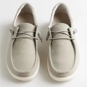 Hey Dude Gray Chambray Women's Loafers thumbnail 4
