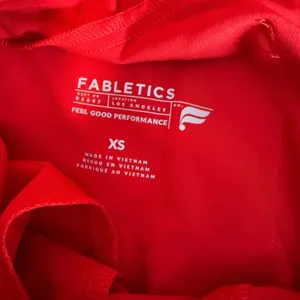 Fabletics High-Rise On-Call Scrub Joggers Goji Red Pants XS Regular Extra Small⁠ thumbnail 4