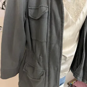 Banana republic y2k Gray Utility Jacket Cargo Military Style Cotton Jacket size thumbnail 3