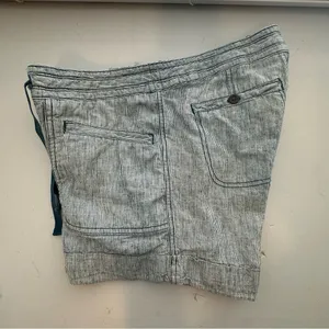 The North‎ Face Striped Cotton Railroad Drawstring Casual Shorts Womens Size 4 thumbnail 3
