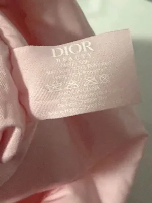 Dior Pale Pink CD Logo Pouch with Silver Emblem thumbnail 4