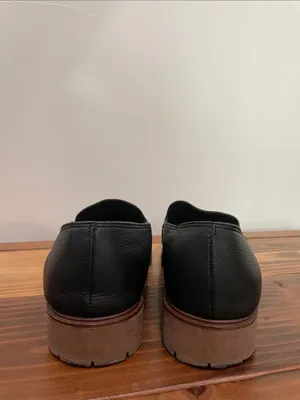 Lucky Brand Women's Tomber Lug Sole Black Leather Loafers Size 10M Minimalist thumbnail 8
